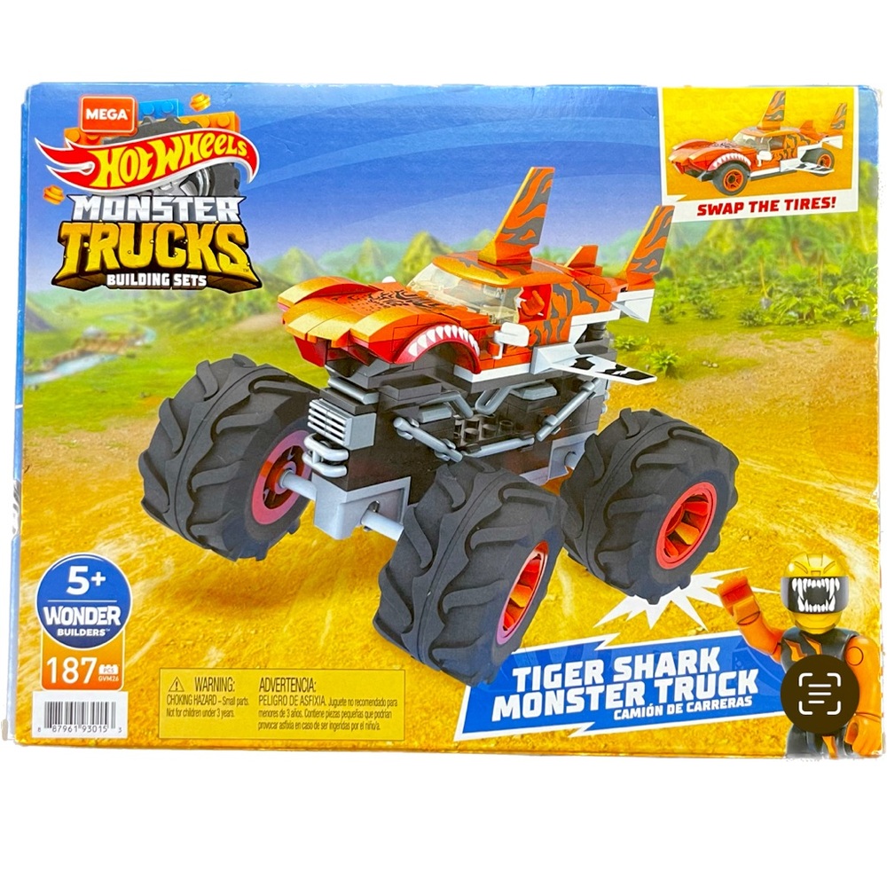 MEGA Hot Wheels Monster Truck building set.